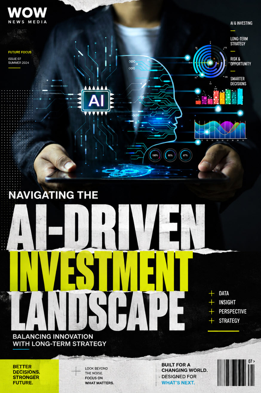 Editorial image representing investing, financial markets and long-term strategy