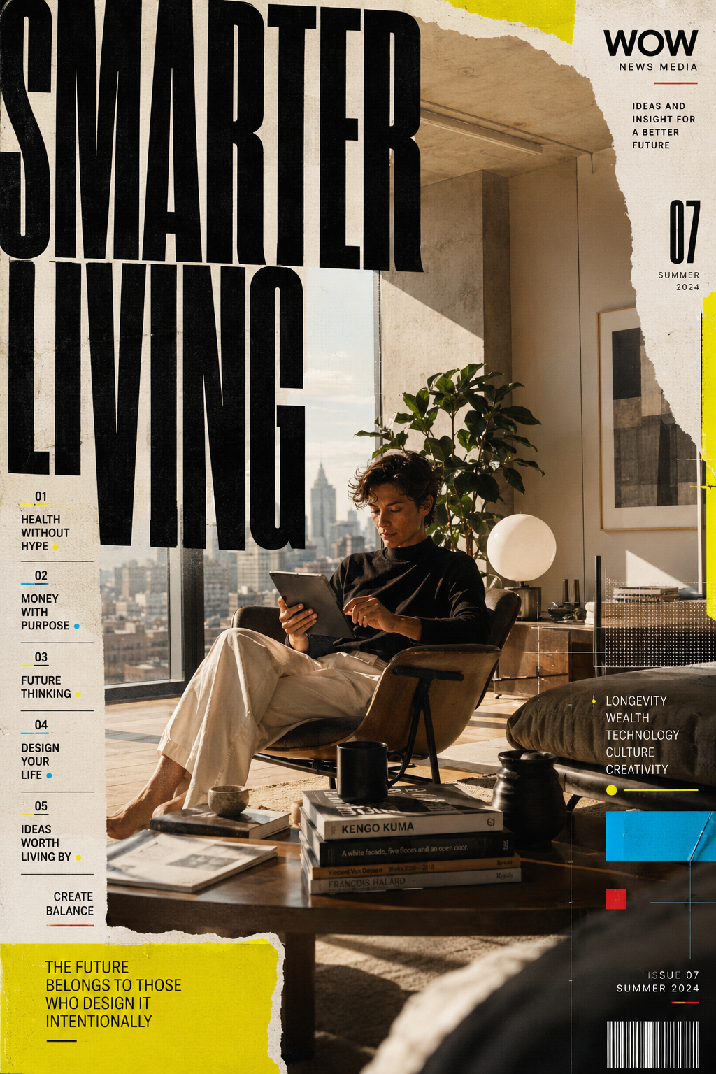 Editorial artwork for WOW News Media's lifestyle and culture coverage